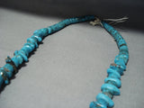 Incredible Vintage Native American Jewelry Navajo Turquois Disced 198 Grams Jacla Necklace Old-Nativo Arts