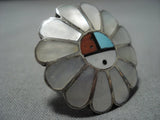 Incredible Vintage Native American Jewelry Zuni Turquoise Sterling Silver Bracelet Old Cuff-Nativo Arts
