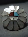 Incredible Vintage Native American Jewelry Zuni Turquoise Sterling Silver Bracelet Old Cuff-Nativo Arts