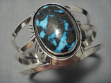 Incredible Vintage Native American Navajo Bisbee Turquoise Sterling Silver Bracelet Old-Nativo Arts