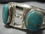 Incredible Vintage Native American Navajo Royston Turquoise Benny Haley Sterling Silver Bracelet-Nativo Arts