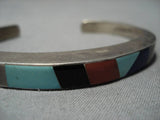 Incredible Vintage Native American Zuni Roderick Kaskalla Sterling Silver Turquoise Bracelet-Nativo Arts