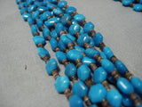 Incredible Vintage Navajo 100 Gram Sterling Silver Native American Necklace Old-Nativo Arts