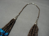 Incredible Vintage Navajo 100 Gram Sterling Silver Native American Necklace Old-Nativo Arts