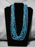 Incredible Vintage Navajo 100 Gram Sterling Silver Native American Necklace Old-Nativo Arts