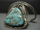 Incredible Vintage Navajo #8 Turquoise Sterling Native American Jewelry Silver Bracelet Old Pawn-Nativo Arts