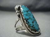 Incredible Vintage Navajo Blue Diamond Turquoise Sterling Native American Jewelry Silver Ring Old-Nativo Arts