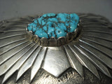 Incredible Vintage Navajo Native American Jewelry jewelry Sterling Silver Turquoise Jim Shay Buckle Old-Nativo Arts