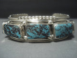 Incredible Vintage Navajo Native American Jewelry jewelry Turquoise Sterling Silver Bracelet Old-Nativo Arts