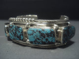Incredible Vintage Navajo Native American Jewelry jewelry Turquoise Sterling Silver Bracelet Old-Nativo Arts