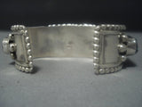 Incredible Vintage Navajo Native American Jewelry jewelry Turquoise Sterling Silver Bracelet Old-Nativo Arts