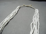 Incredible Vintage Navajo Native American Turquoise Shell Necklace Old-Nativo Arts