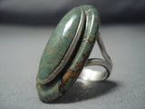 Incredible Vintage Navajo Royston Turquoise Sterling Native American Jewelry Silver Ring-Nativo Arts