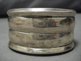 Incredible Vintage Navajo Sterling Silver Native American Bracelet Old-Nativo Arts