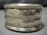 Incredible Vintage Navajo Sterling Silver Native American Bracelet Old-Nativo Arts