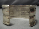 Incredible Vintage Navajo Sterling Silver Native American Bracelet Old-Nativo Arts