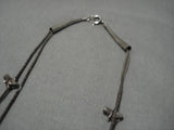 Incredible Vintage Navajo Sterling Silver Native American Fetish Animal Necklace-Nativo Arts