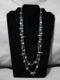 Incredible Vintage Navajo Sterling Silver Native American Fetish Animal Necklace-Nativo Arts