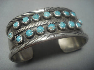 Incredible Vintage Navajo Sterling Silver Native American Jewelry Jewelry Bracelet-Nativo Arts