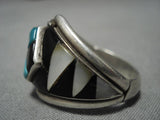Incredible Vintage Navajo Sterling Silver Native American Ring Old-Nativo Arts