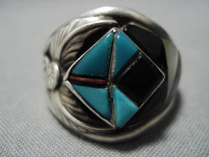 Incredible Vintage Navajo Sterling Silver Native American Ring Old-Nativo Arts