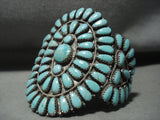 Incredible Vintage Navajo Towering Royston Turquoise Native American Jewelry Silver Bracelet-Nativo Arts