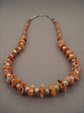 Incredible Vintage Navajo Turquoise Spiny Oyster Native American Jewelry Silver Bead Necklace Old-Nativo Arts