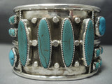 Incredible Vintage Navajo Turquoise Sterling Native American Jewelry Silver Bracelet-Nativo Arts