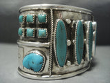 Incredible Vintage Navajo Turquoise Sterling Native American Jewelry Silver Bracelet-Nativo Arts