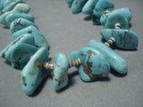 Incredible Vintage Santo Domingo 50 Large Turquoise Necklace Native American Jewelry-Nativo Arts