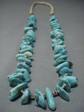 Incredible Vintage Santo Domingo 50 Large Turquoise Necklace Native American Jewelry-Nativo Arts