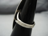 Incredible Vintage Zuni/ Native American Jewelry Navajo Light Turquoise Sterling Silver Swirl Ring-Nativo Arts