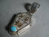 Incredibly Detailed Vintage Navajo Gold And Native American Jewelry Silver Animal Pendant-Nativo Arts