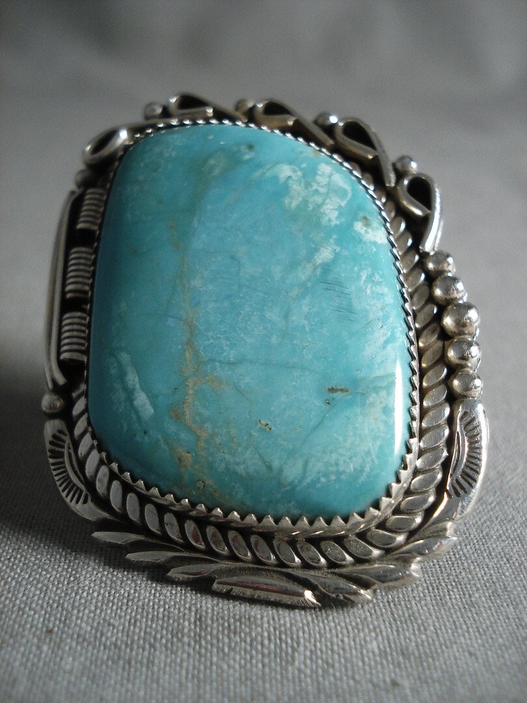 Incredibly Large Navajo Tso Family Turquoise Native American Jewelry S ...