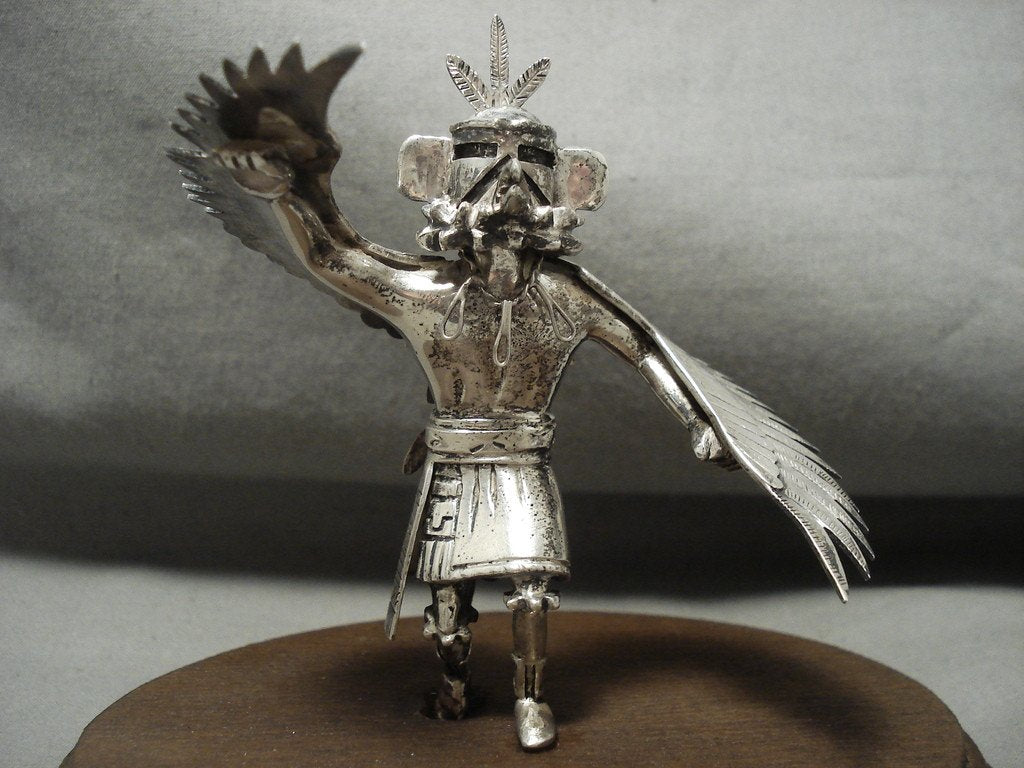 Incredibly Rare Important Vintage Hopi 'Watson Honanie' Sterling Nativ