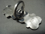 Incredibly Rare Towering Navajo Tso Charoite Native American Jewelry Silver Ring-Nativo Arts
