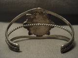 Incredibly Rare Vintage Navajo Apache Turquoise Native American Jewelry Silver Star Bracelet-Nativo Arts