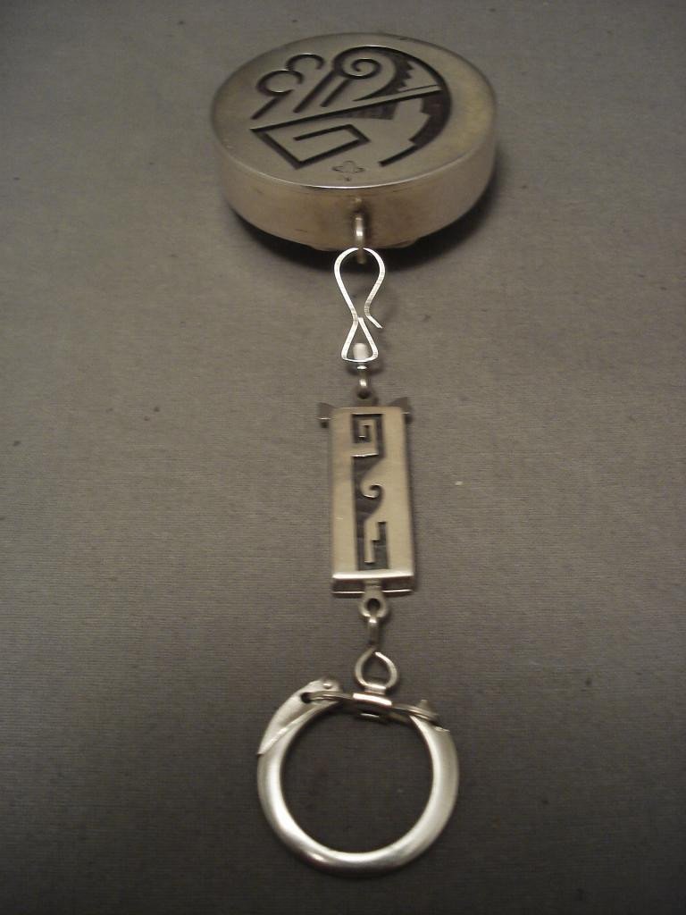 Silver Metal Articles de Voyage Truck Keychain Silver Hardware