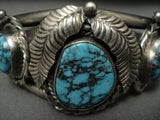 Intense And Eye Catching Vintage Navajo Tight Spider Matrix Native American Jewelry Silver Bracelet-Nativo Arts