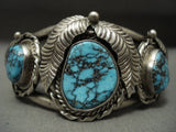 Intense And Eye Catching Vintage Navajo Tight Spider Matrix Native American Jewelry Silver Bracelet-Nativo Arts
