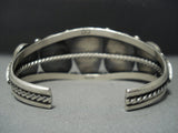 Intense Royston Turquoise Vintage Navajo Sterling Native American Jewelry Silver Bracelet-Nativo Arts