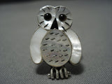 Intricate And Detailed!! Vintage Native American Jewelry Navajo Sterling Silver Owl Ring Old-Nativo Arts