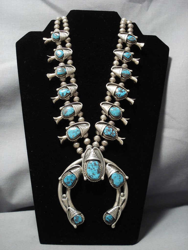 Ithaca Peak Turquoise Vintage Native American Jewelry Navajo