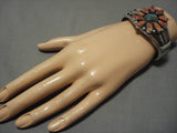 Jeanette Dale!! Native American Navajo Sterling Silver Turquoise Spiny Oyster Bracelet-Nativo Arts