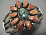 Jeanette Dale!! Native American Navajo Sterling Silver Turquoise Spiny Oyster Bracelet-Nativo Arts
