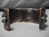 Magnificent Padilla Family Vintage Native American Navajo Turquoise Sterling Silver Bracelet Old-Nativo Arts