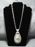 Magnificent Vintage Native American Jewelry Navajo Silver Star Sterling Ben Begaye Necklace-Nativo Arts