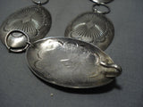 Magnificent Vintage Native American Jewelry Navajo Sterling Silver Concho Belt Old-Nativo Arts