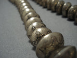 Magnificent Vintage Native American Jewelry Navajo Sterling Silver Necklace Old-Nativo Arts