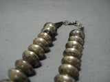 Magnificent Vintage Native American Jewelry Navajo Sterling Silver Necklace Old-Nativo Arts